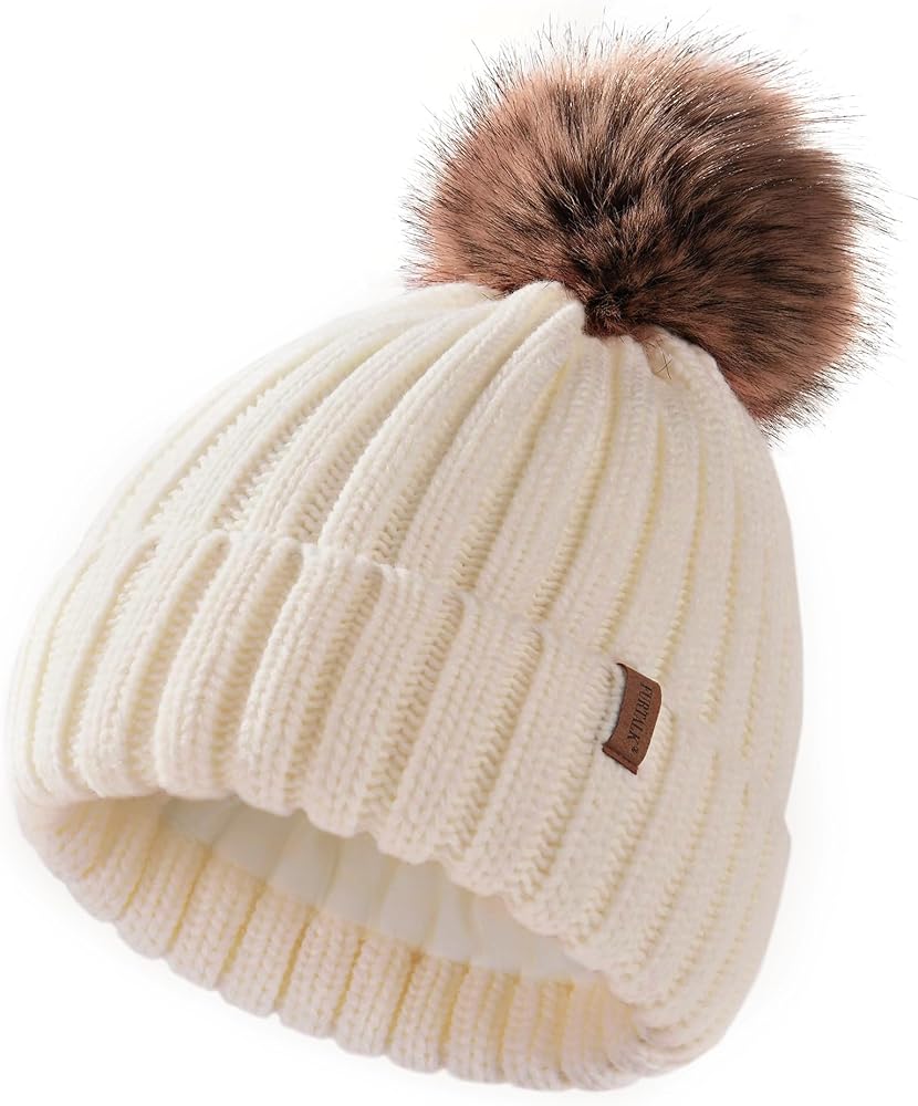 Amazon.com: FURTALK Kids Winter Hat Toddler Knitted Beanie with
