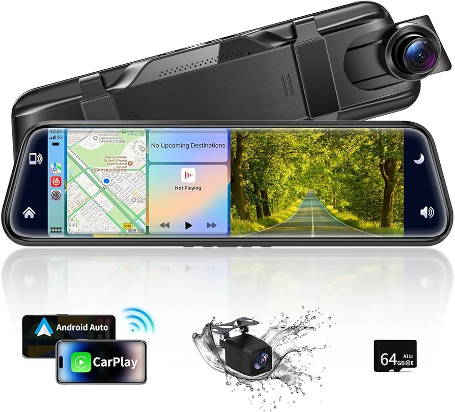 Amazon.co.jp: ドライブレコーダー ミラー型 【ワイヤレスCarplay