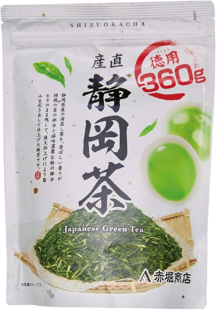 Amazon | 赤堀商店 産直徳用静岡茶 360g ×2袋 リーフ | 赤堀商店