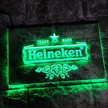 Amazon.co.jp: No.NE38G ハイネケン LED ネオン 看板 Heineken