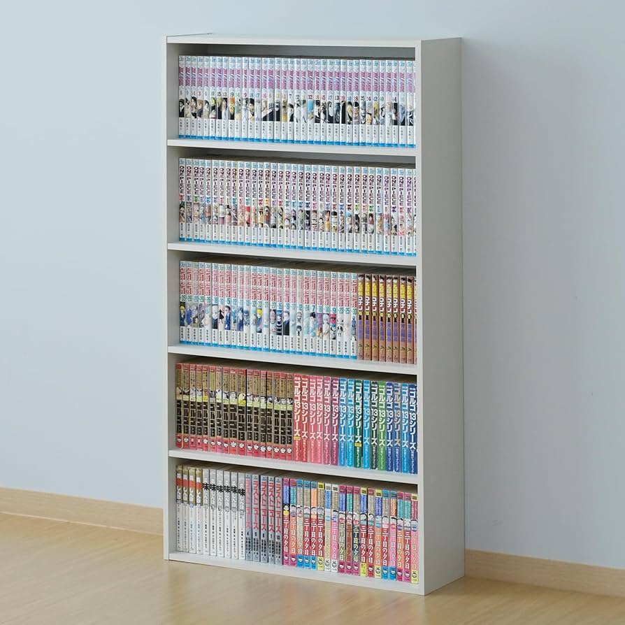 Amazon｜山善(YAMAZEN) 本棚 大容量 スリム 【全体耐荷重60㎏】 5段 幅