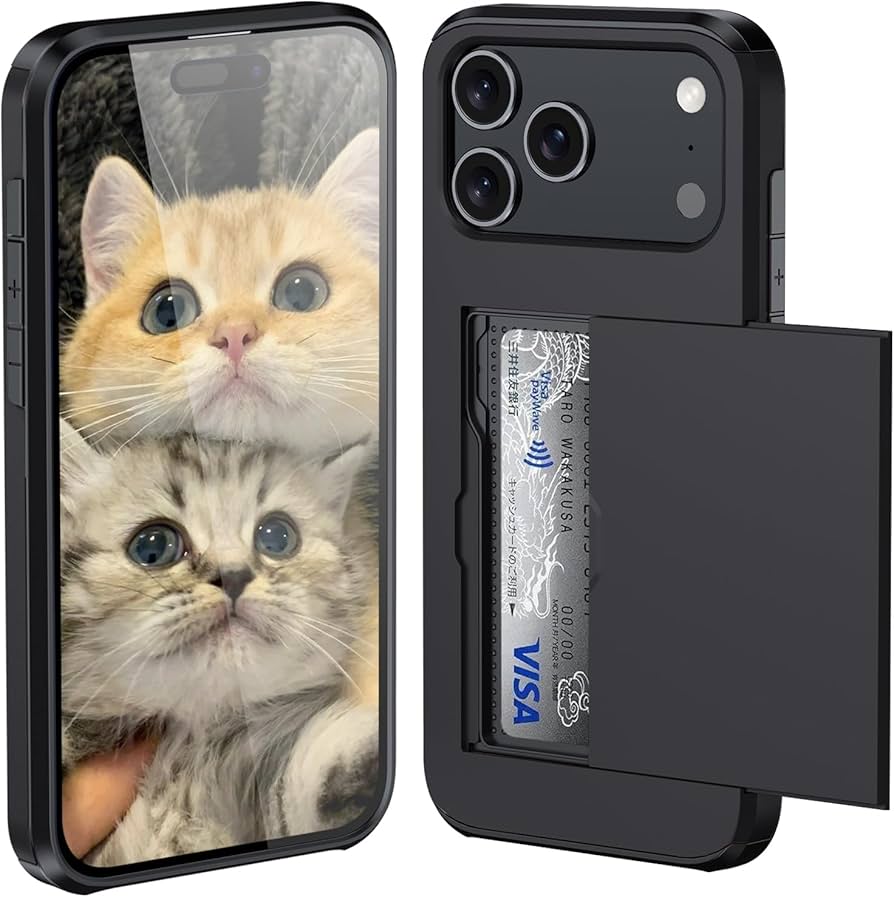 Amazon.co.jp: 対応 iPhone 17 Pro 用 ケース カード収納 背面 米軍MIL