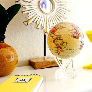 Amazon.com: MOVA Globe – Political Map Yellow 6” | Vintage-Style