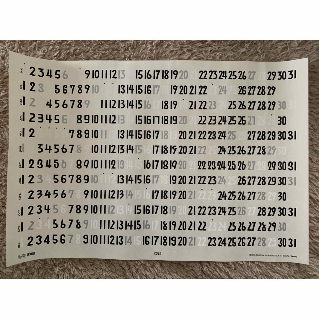 Amazon.co.jp: 2024カレンダー A.H x U380 長谷川昭雄 美山有 ah.h