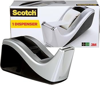 Amazon.com: Scotch Desktop Tape Dispenser, Silvertech Two-Tone