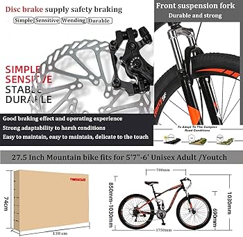 Amazon | Eurobike (ユーロバイク) EURE7 マウンテンバイク 27.5インチ