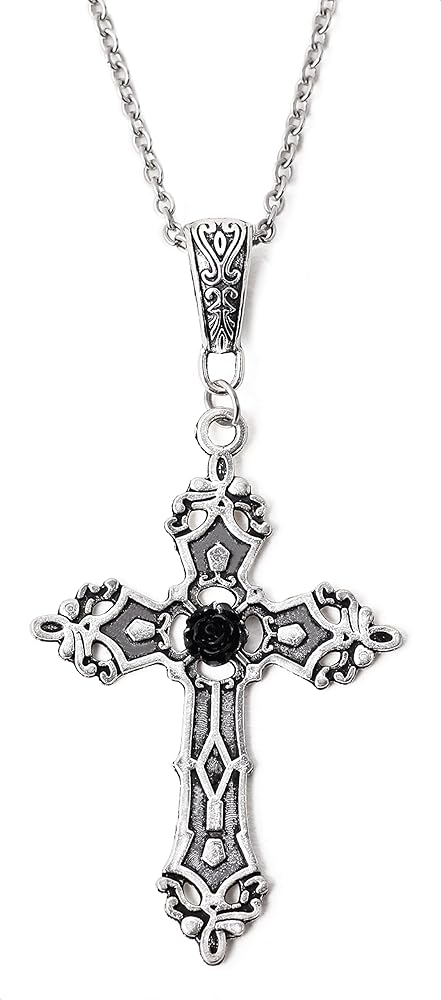 Amazon.com: Sacina Gothic Cross Pendant Necklace, Gothic Emo Punk