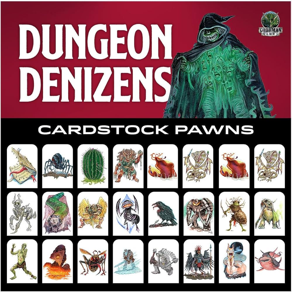 Amazon.com: Dungeon Denizens Cardstock Pawns: 9781961756205