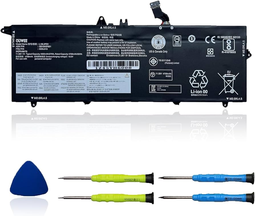 Amazon.com: OUWEE L18L3PD1 Laptop Battery Compatible with Lenovo