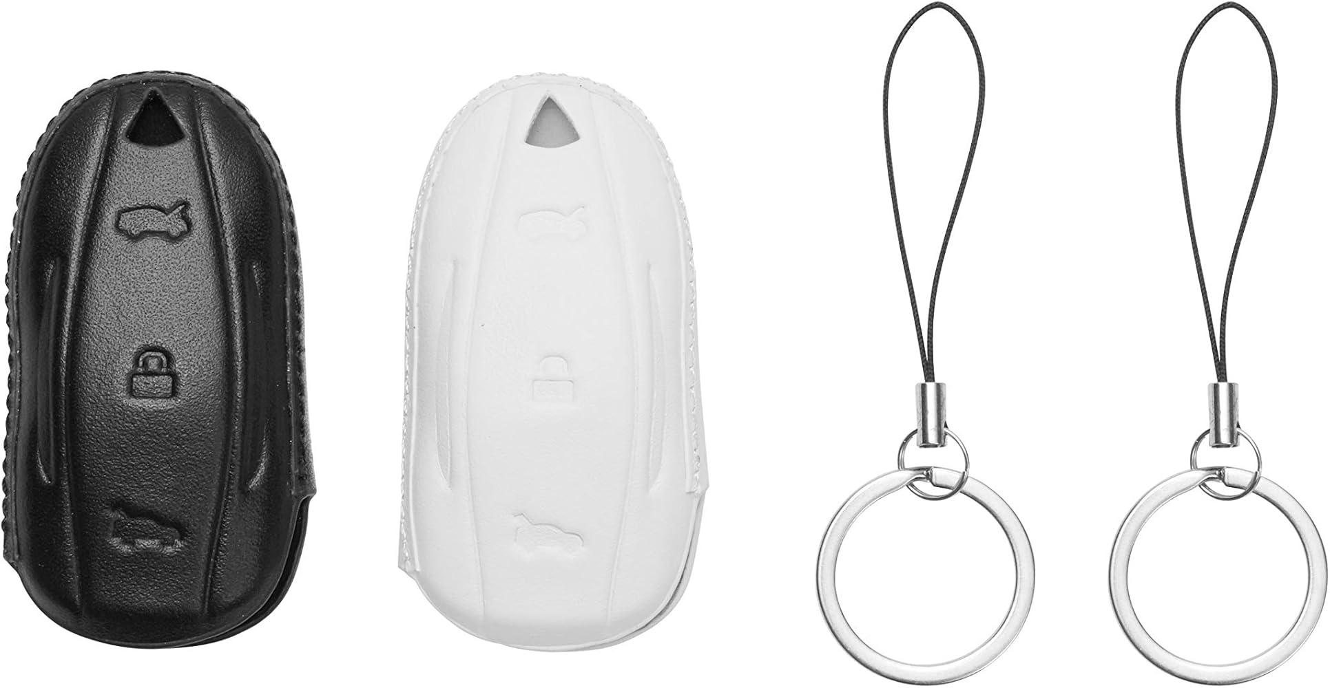 Amazon.co.jp: OzniumX レザーキーフォブカバー テスラモデルS用