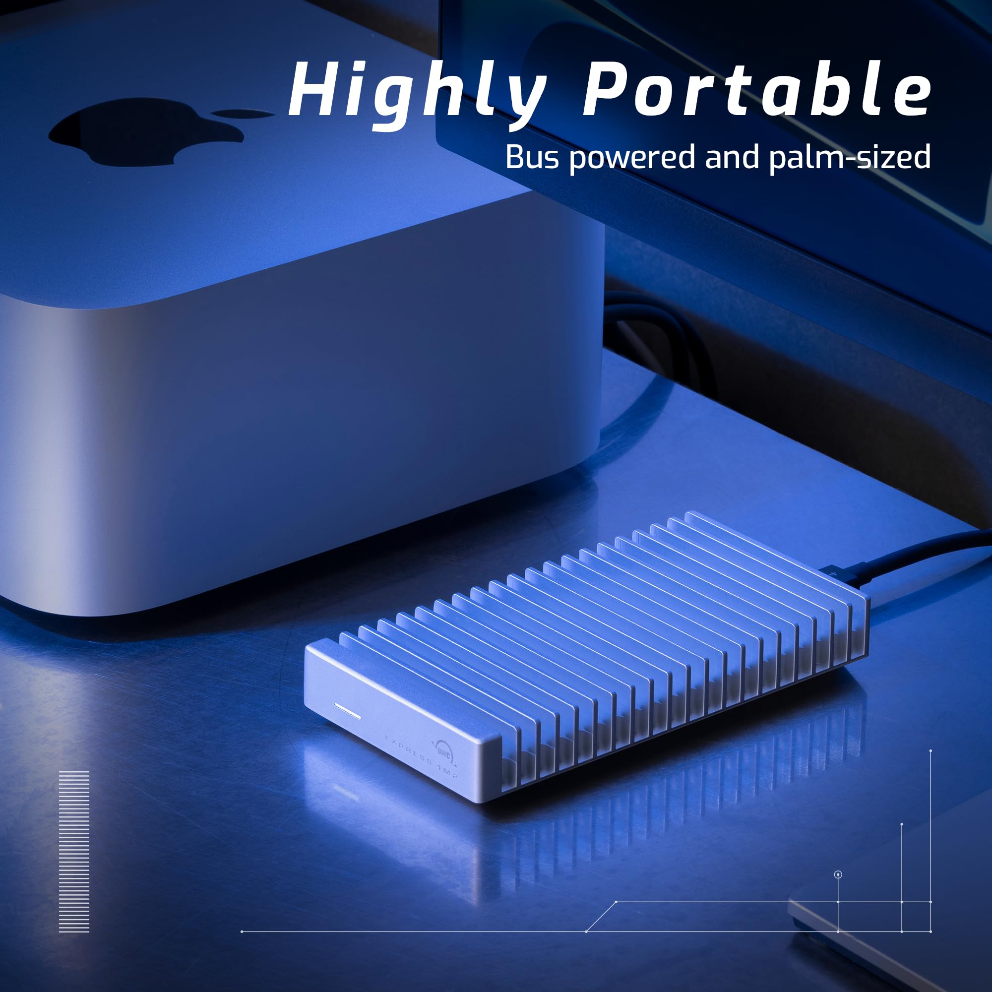 Amazon.com: OWC 4TB Express 1M2 40Gb/s Portable NVMe SSD USB4