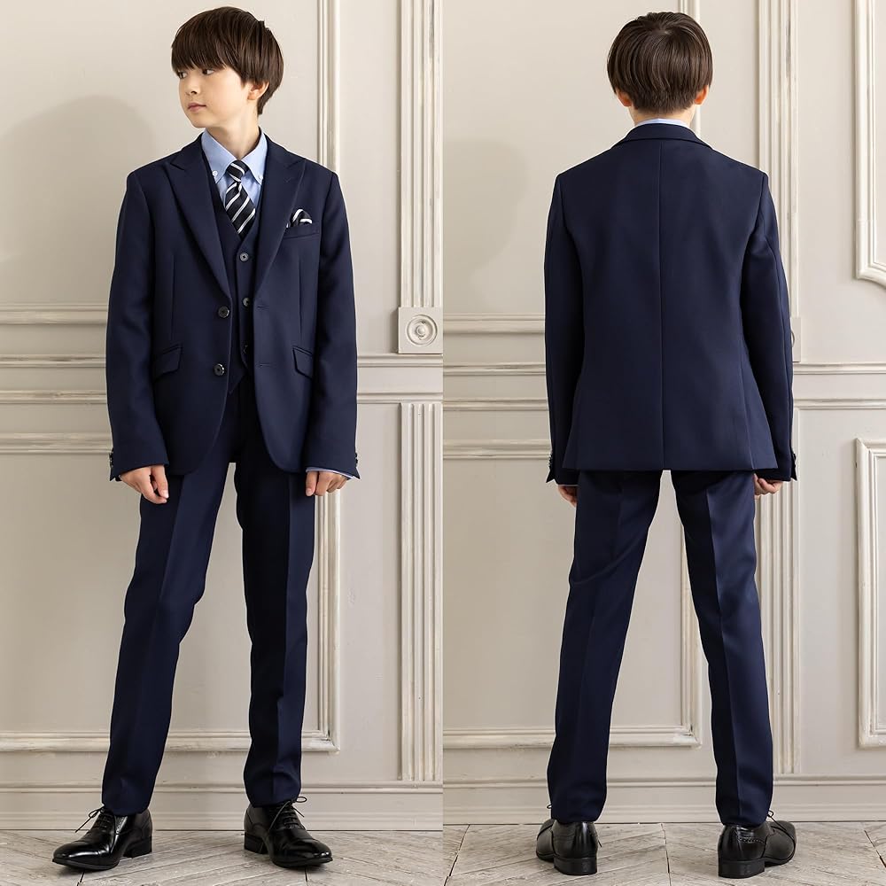 Amazon | WANDER FACTORY スーツ フォーマル 男の子 卒業式 6点セット