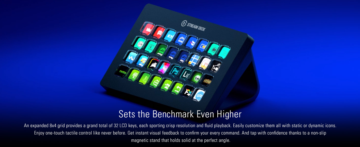Amazon.com: Elgato Stream Deck XL – Advanced Studio Controller, 32