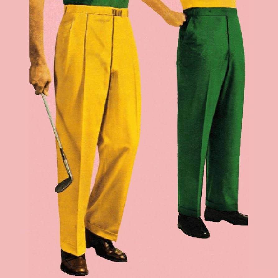 Amazon.com: 1950s Pattern, Men's Tailored Slacks - Waist: 30