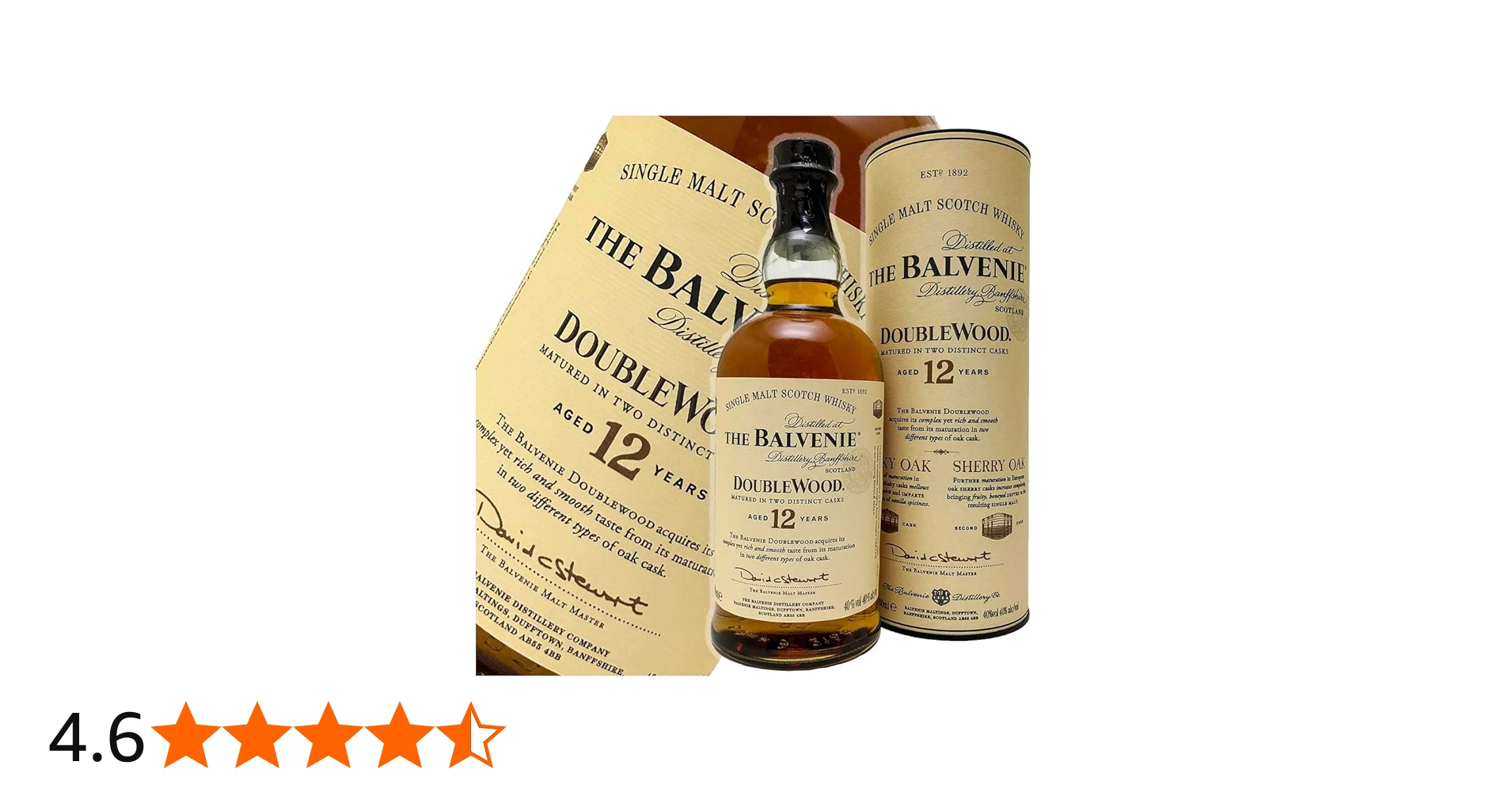 Amazon.co.jp: バルヴェニー 12年 ダブルウッド 正規品 700ml 40度