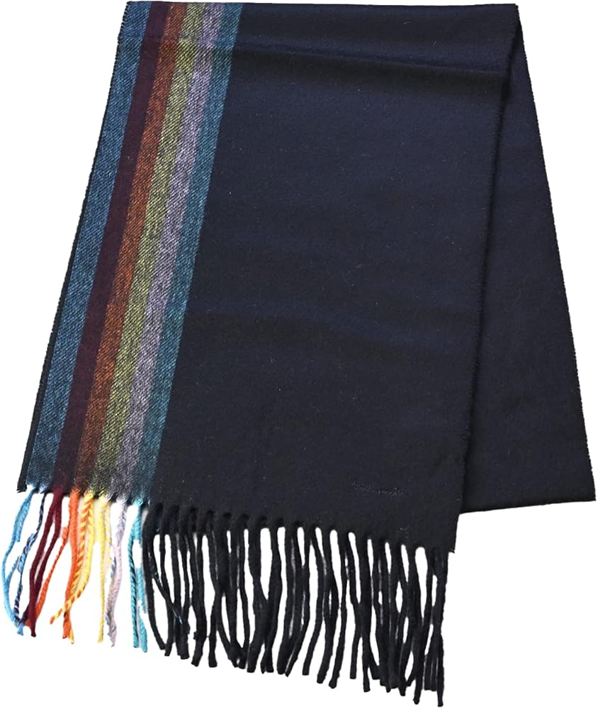 Amazon | [ポールスミス] マフラー ブライトストライプ カシミヤ100