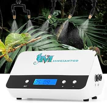 Amazon.co.jp: Moongiantgo 爬虫類加湿器 タイマー付き ミスティング