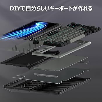 Amazon | Kwumsy K3 モニター付きキーボード メカニカルキーボード