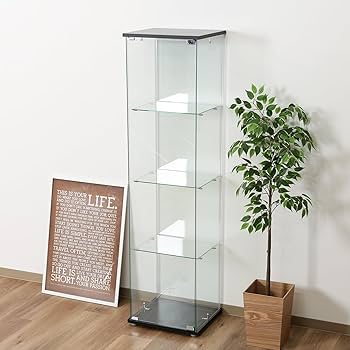 Amazon.co.jp: コレクションケース フィギュアケース 4段 幅42.5×奥行