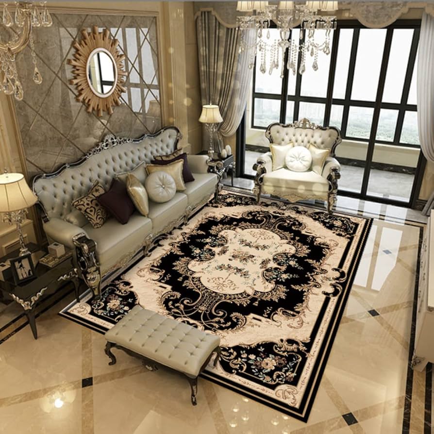 Amazon｜[LGNLA] ラグ カーペット ラグマット アンティークロココ 調