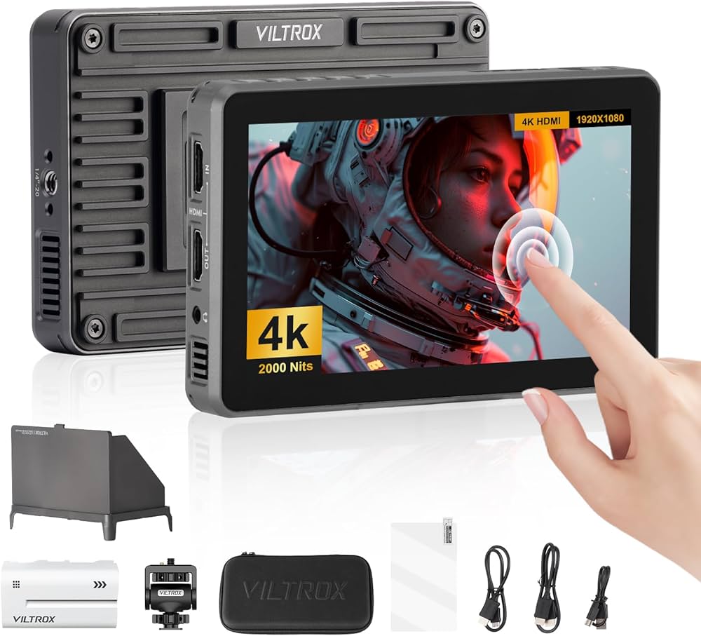 Amazon | VILTROX DC-X2 6インチ 2000nits タッチスクリーン カメラ