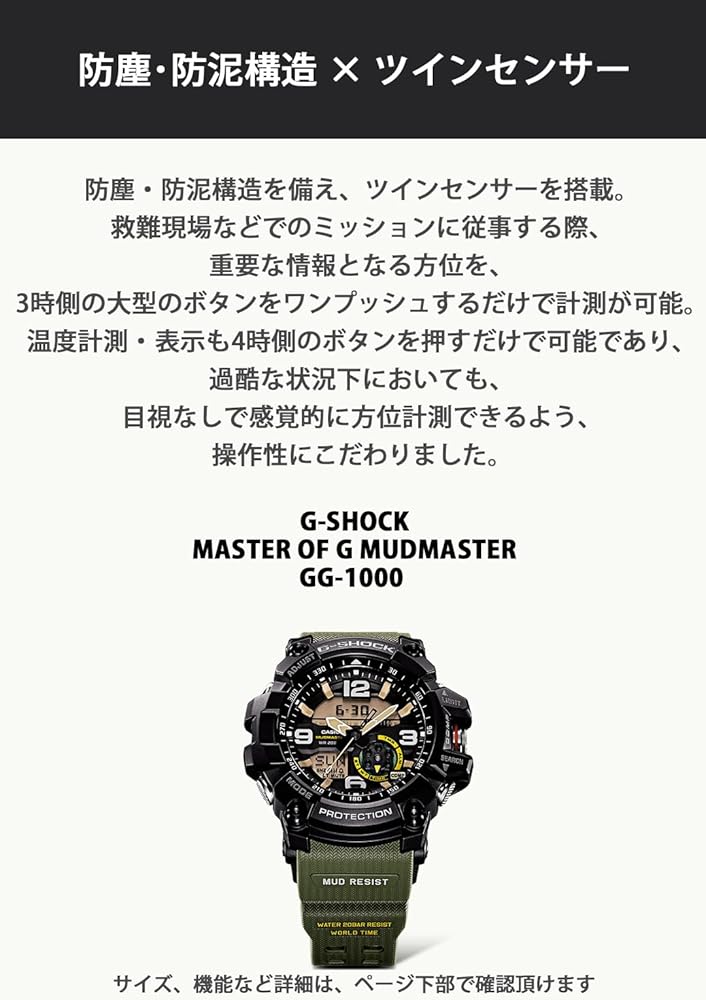 Amazon.com: CASIO G-SHOCK Master of G MUDMASTER GG-1000-1A3JF Mens