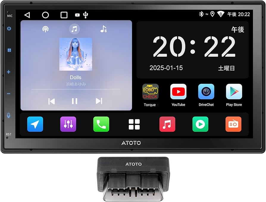 Amazon | ATOTOEXCEL A5L Android 2DIN ディスプレイオーディオ、7