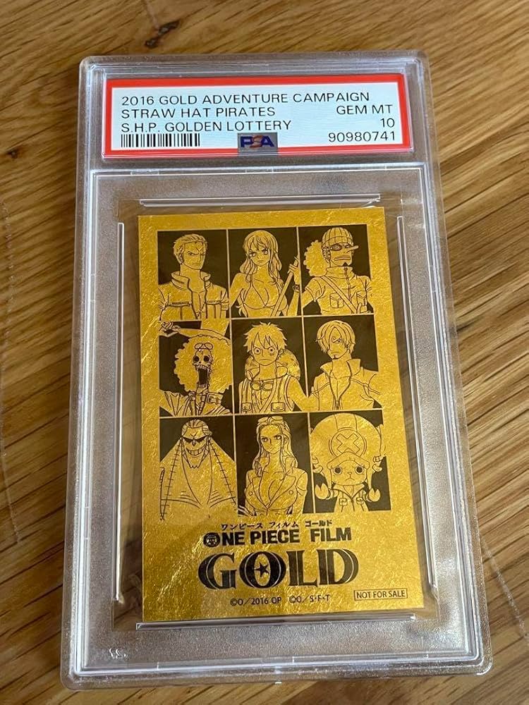 Amazon.co.jp: 麦わらの一味金箔カードPSA10 gold leaf GNI : おもちゃ