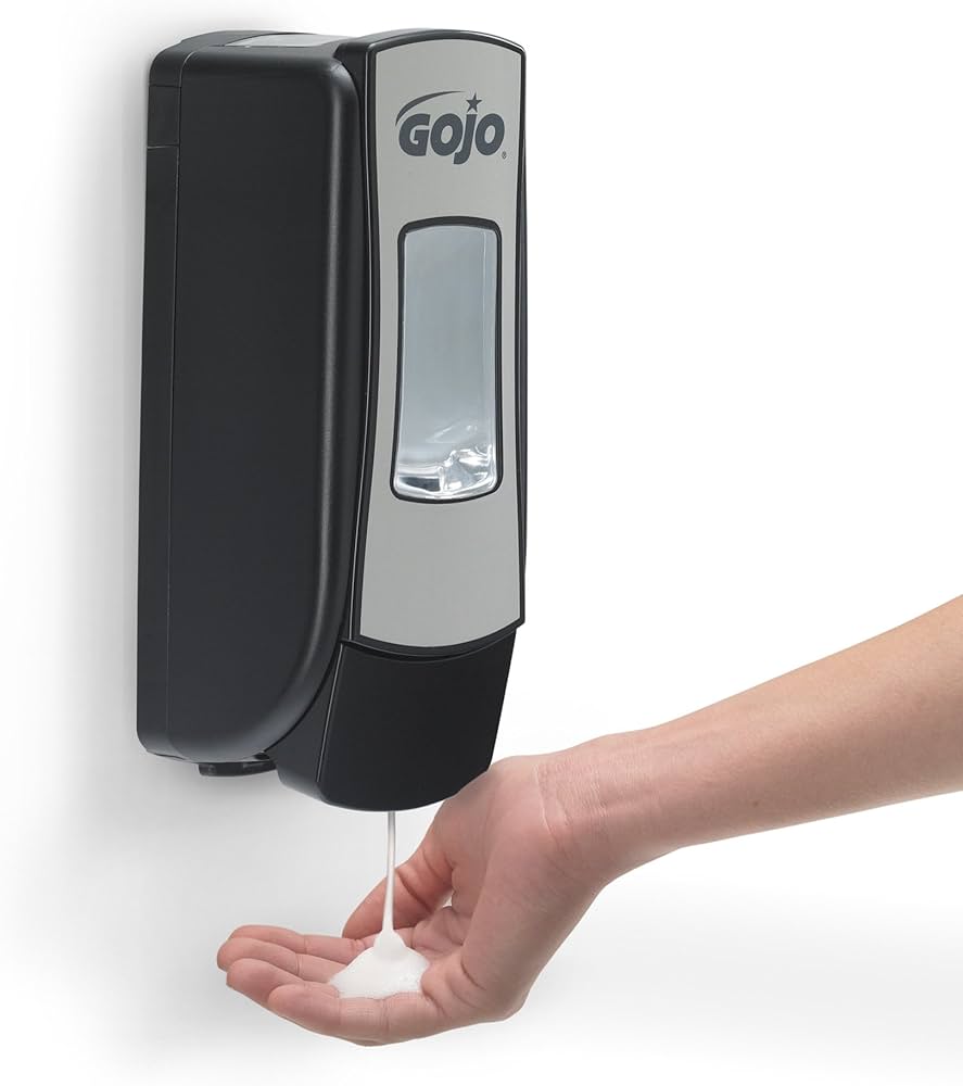 Amazon.com: GOJO ADX-7 Push-Style Foam Hand Soap Dispenser, Chrome