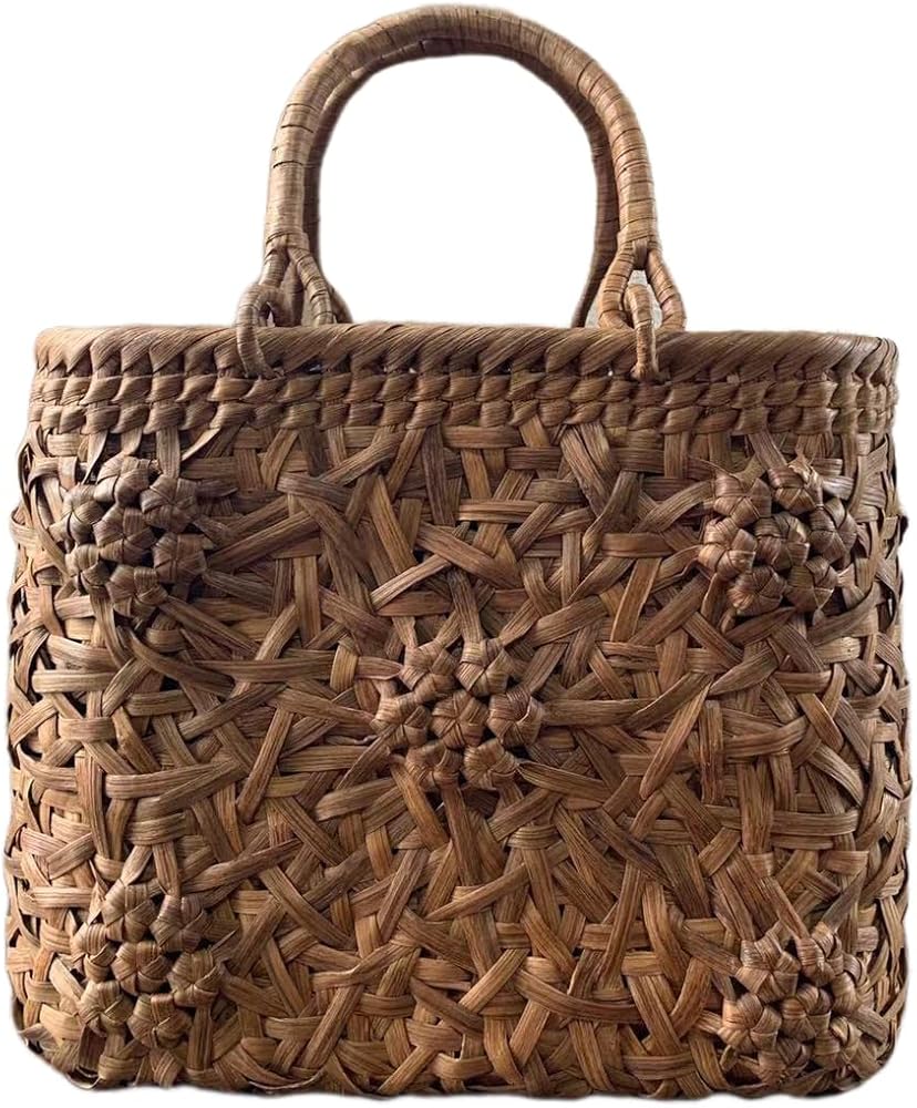 Amazon | 山葡萄籠バッグ 手作り 山葡萄かごバッグ 内布あり【乱れ編み
