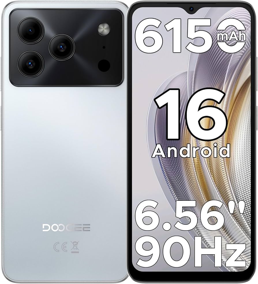 Amazon.co.jp: DOOGEE Note56 Android 16 Smartphone, SIM-Free, 6.56