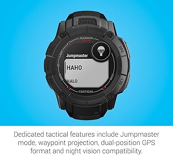 Garmin Instinct 2X Solar - Tactical Edition, Rugged GPS Smartwatch