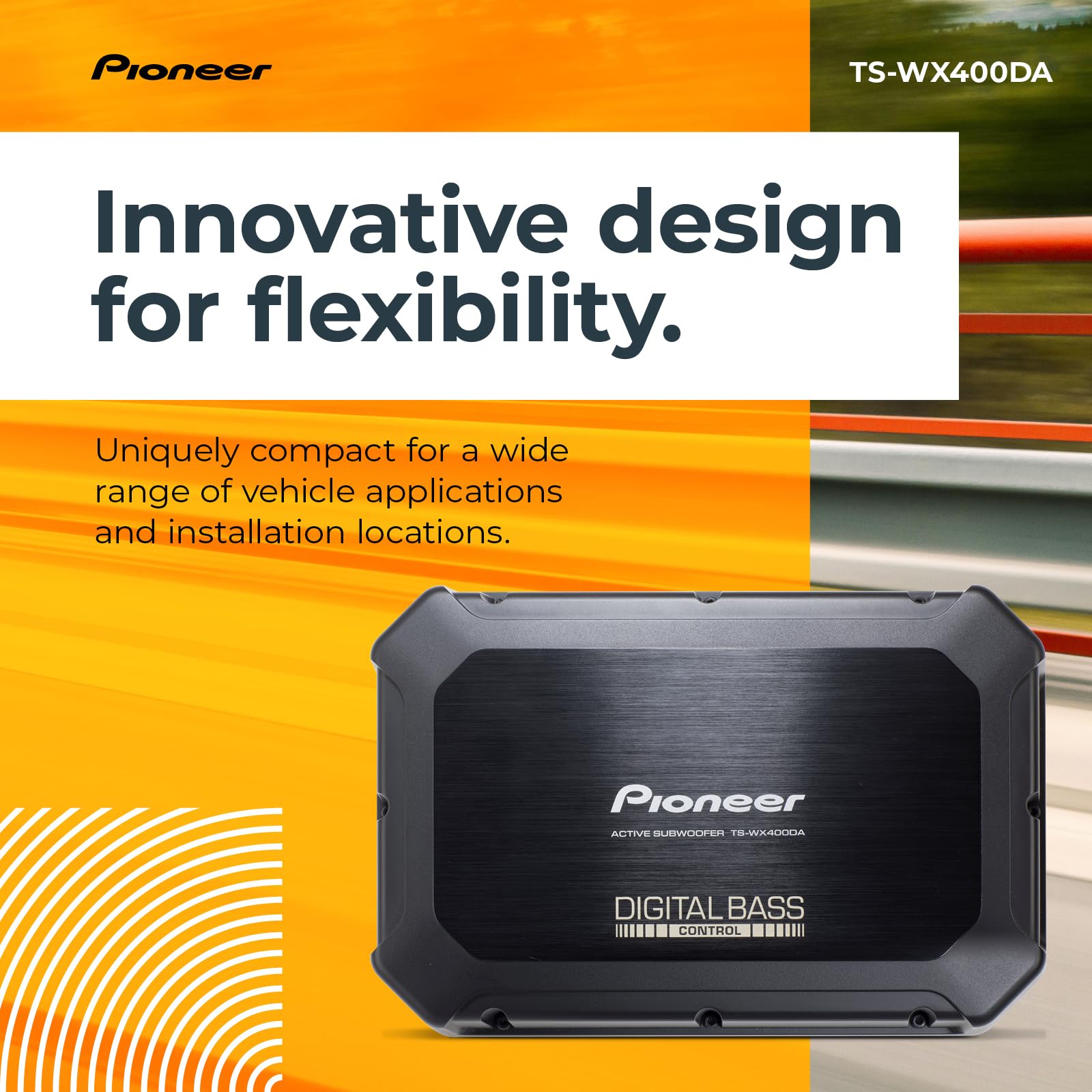 Amazon.co.jp: PIONEER TS-WX400DA 10インチ スリムサブウーファー