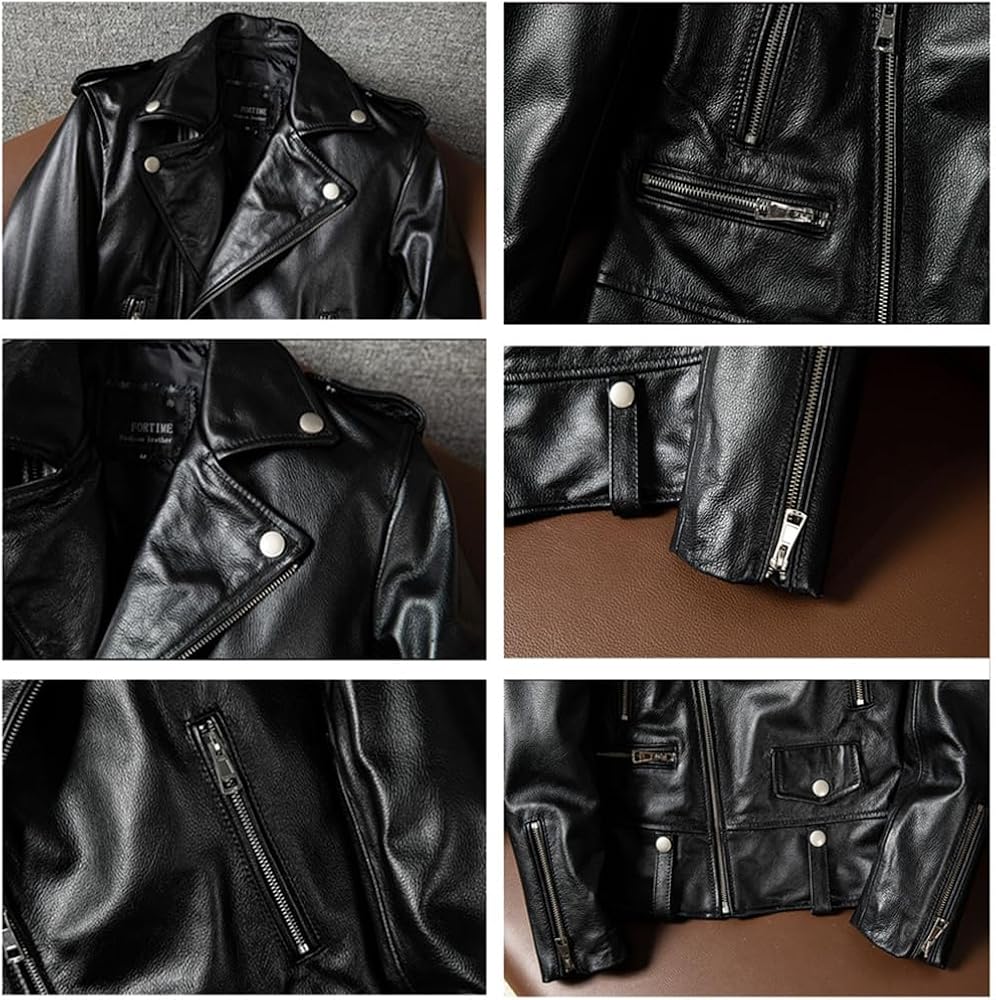 Amazon | [VIIBOY] 革ジャン 本革 本革ジャケット ライダース