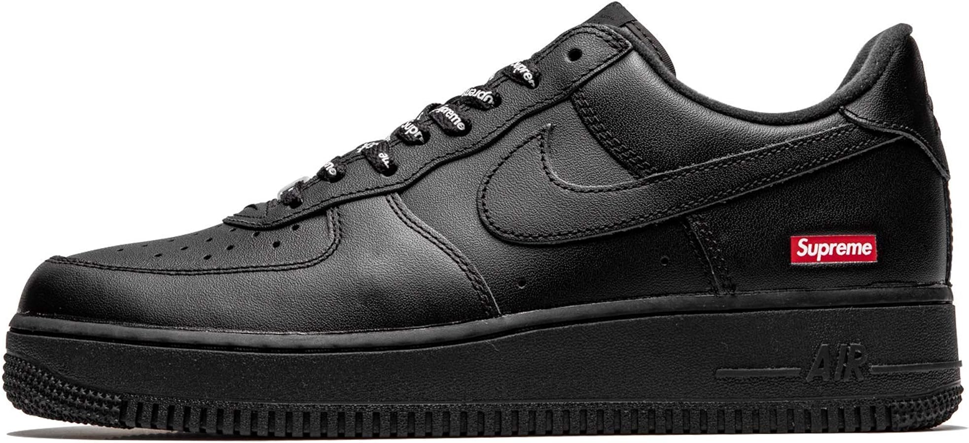Amazon | Nike Air Force 1 Low Supreme - ミニボックスロゴ ブラック