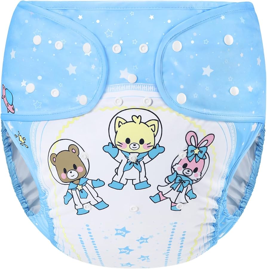 Amazon.co.jp: LittleForBig 大人用おむつカバー 可愛い絵柄【ベビー