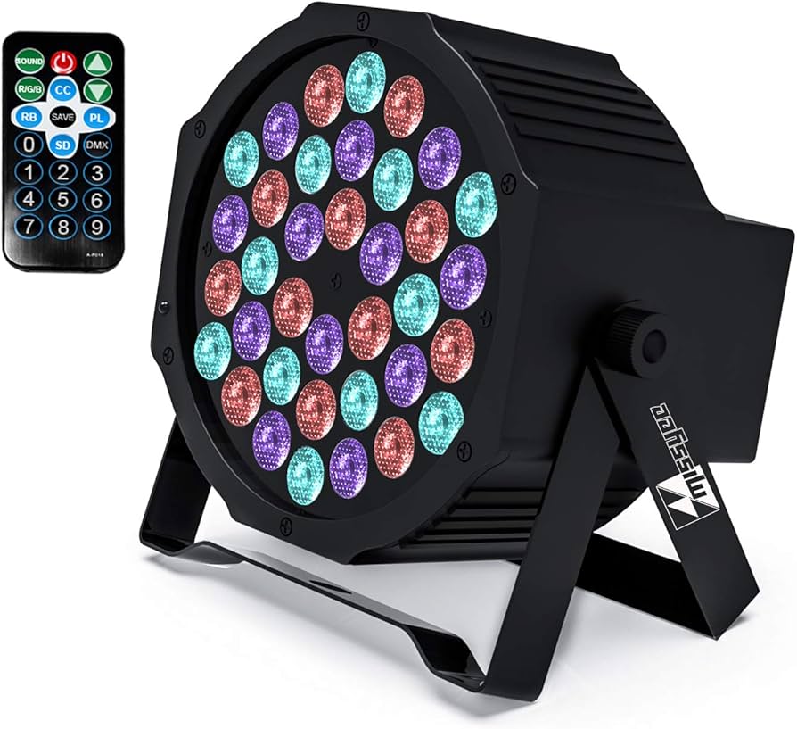 Amazon.com: Missyee 36 RGB LED DJ Stage Uplight -DMX Control Sound