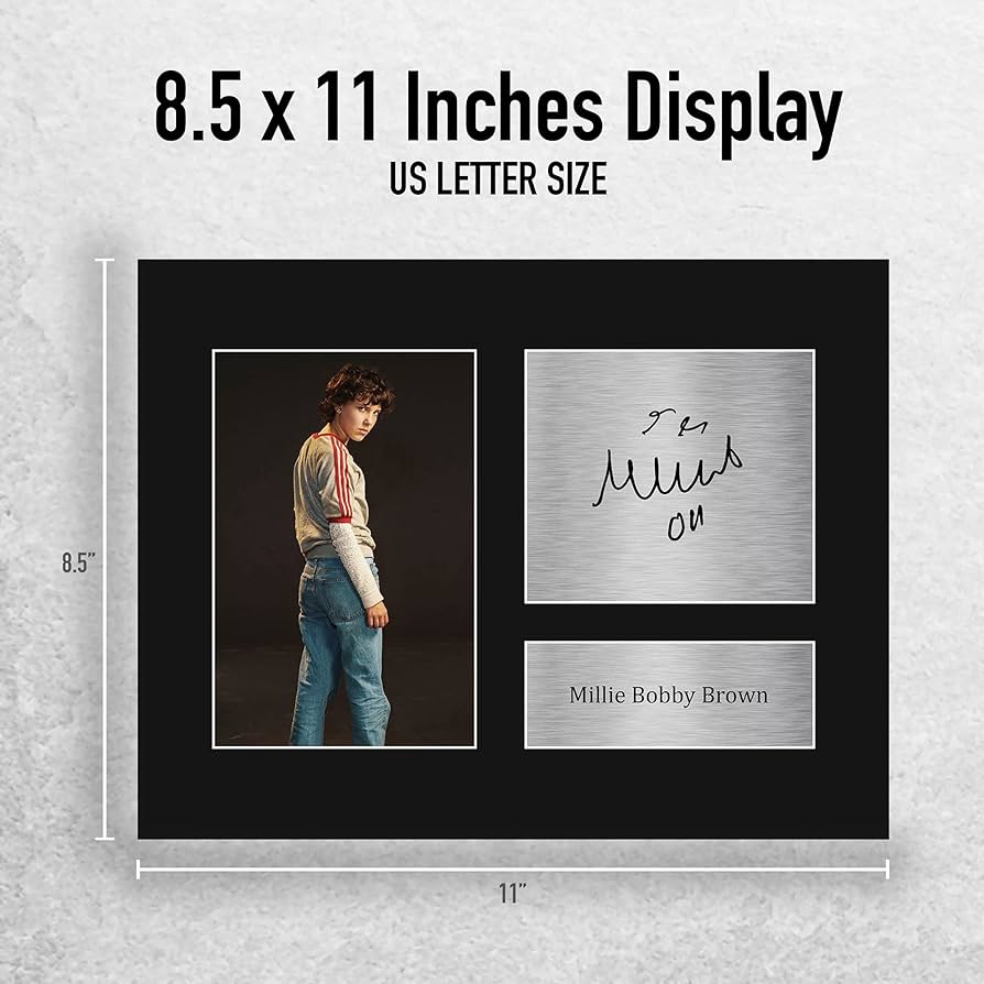 2021 MILLIE BOBBY BROWN直筆サイン ストレンジャーシングス Amazon