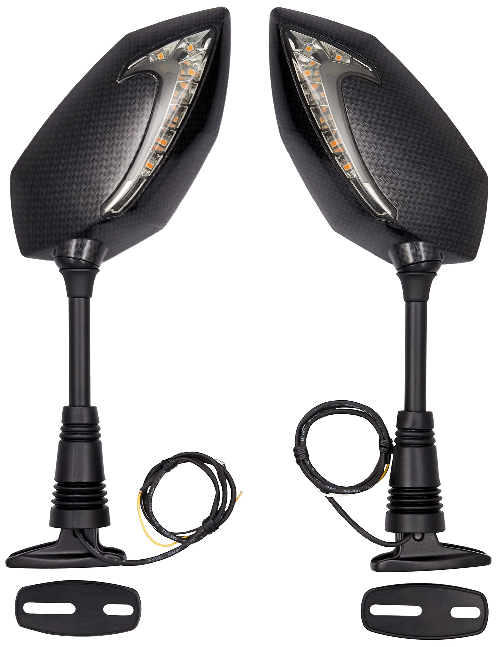 Amazon | キジマ(Kijima) バイクパーツ ミラー TECH06 カウルミラー