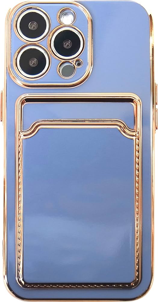 Amazon | カードホルダー付き iPhone13 iPhone13 Pro ケース ゴールド