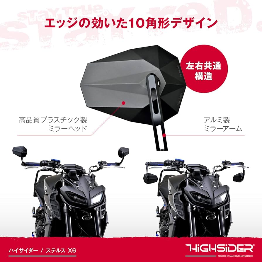 Amazon | デイトナ(Daytona) バーエンドミラー バイク 新保安基準適合