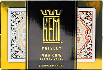 Amazon.com: KEM Paisley Plastic Bridge Size Poker Playing Cards, 2