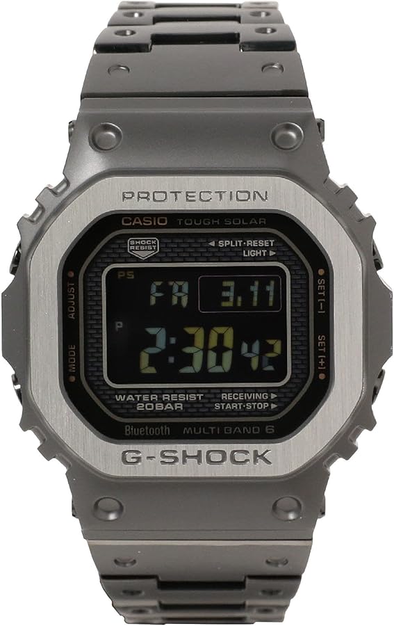 CASIO G-SHOCK GMW-B5000MB-1JF Men's Black Free Watch, Bracelet