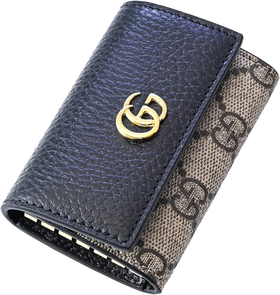 Amazon | [グッチ] キーケース プチ マーモント ダラーカーフ ダブルG