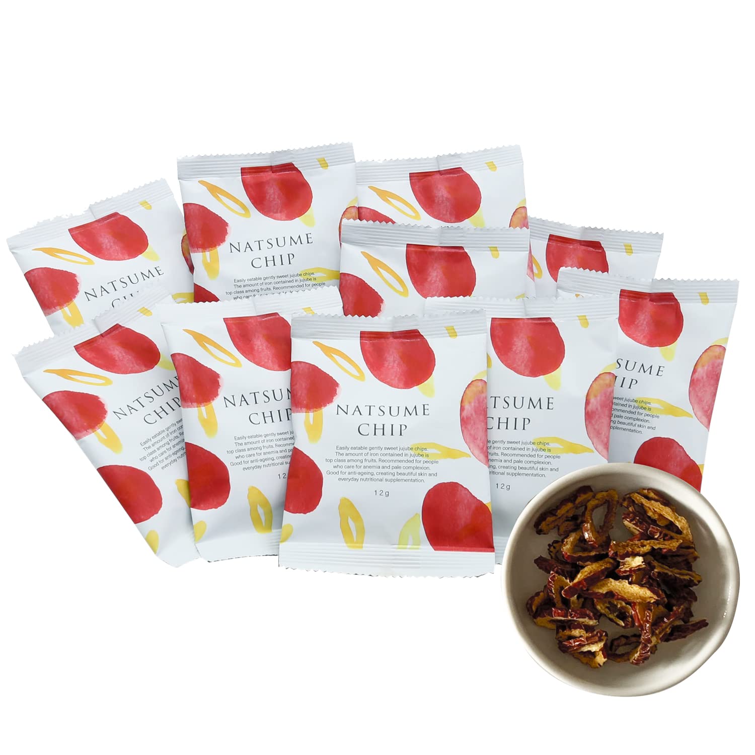 Amazon.co.jp: [ なつめいろ ] なつめチップ ドライフルーツ12g×10個