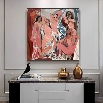 Amazon.co.jp: アヴィニョンの娘たち、1907 パブロ・ピカソ作