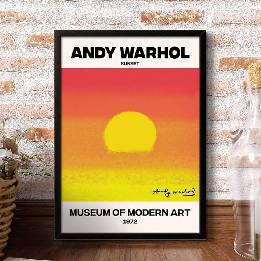 Amazon.co.jp: アンディウォーホル サンセット 各種サイズ ポスター