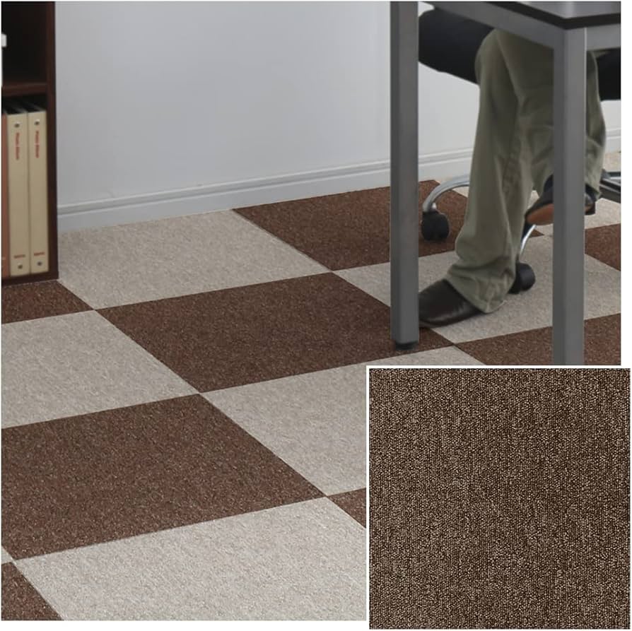 Amazon｜【10枚セット】アイリスプラザ タイルカーペット ダーク