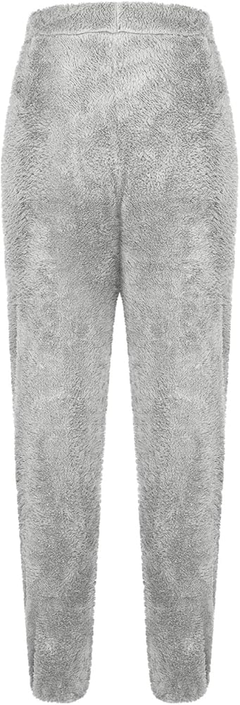 Women Casual Fleece Sherpa Pant Winter Thermal Teddy Fuzzy Trouser
