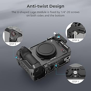 Amazon.co.jp: SmallRig Sony FX3 / FX30専用ケージ NATOレール、1/4